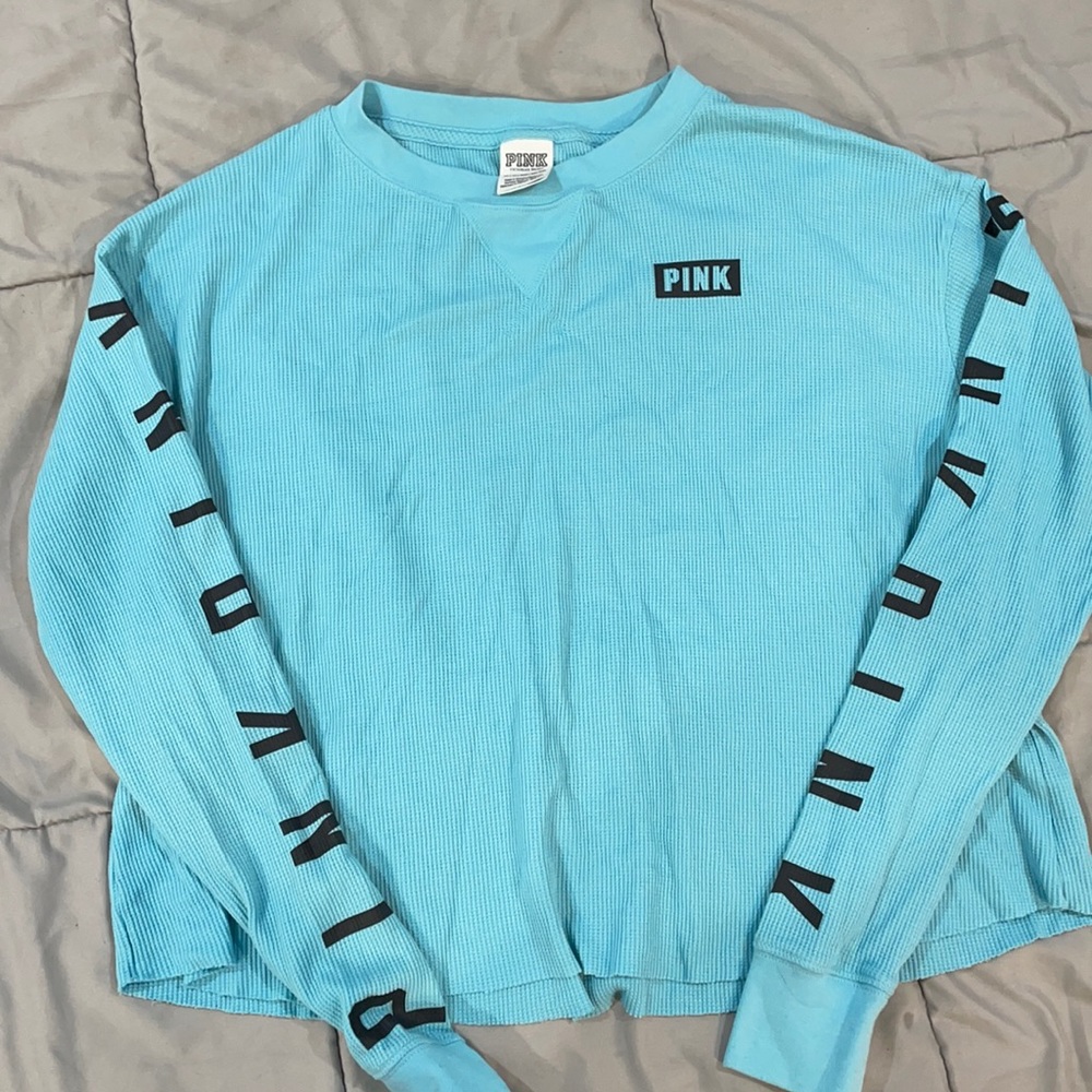 Light blue Victoria’s Secret Pink sweater. Never worn